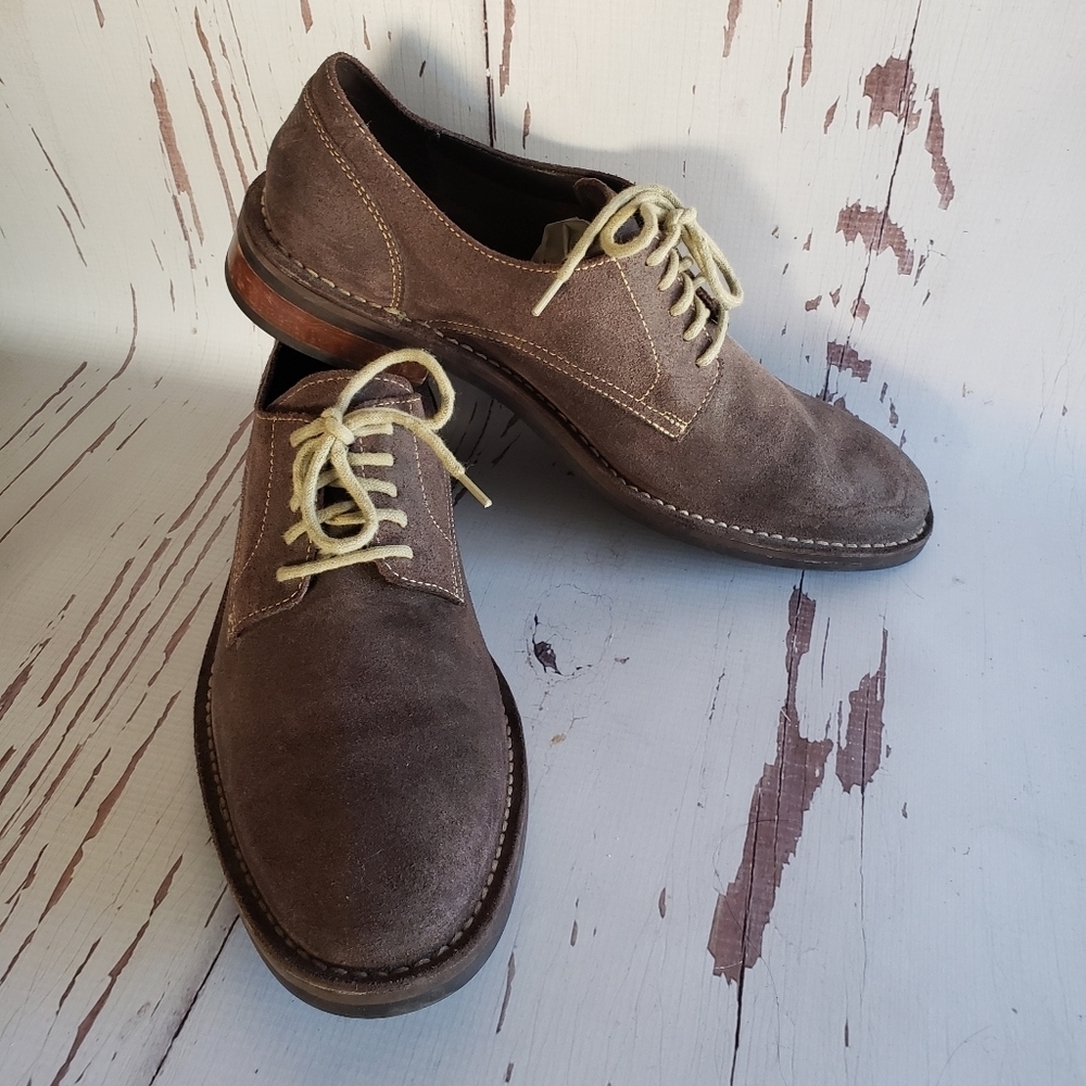 Cole Hann brown suede with laces mens shoes 10M